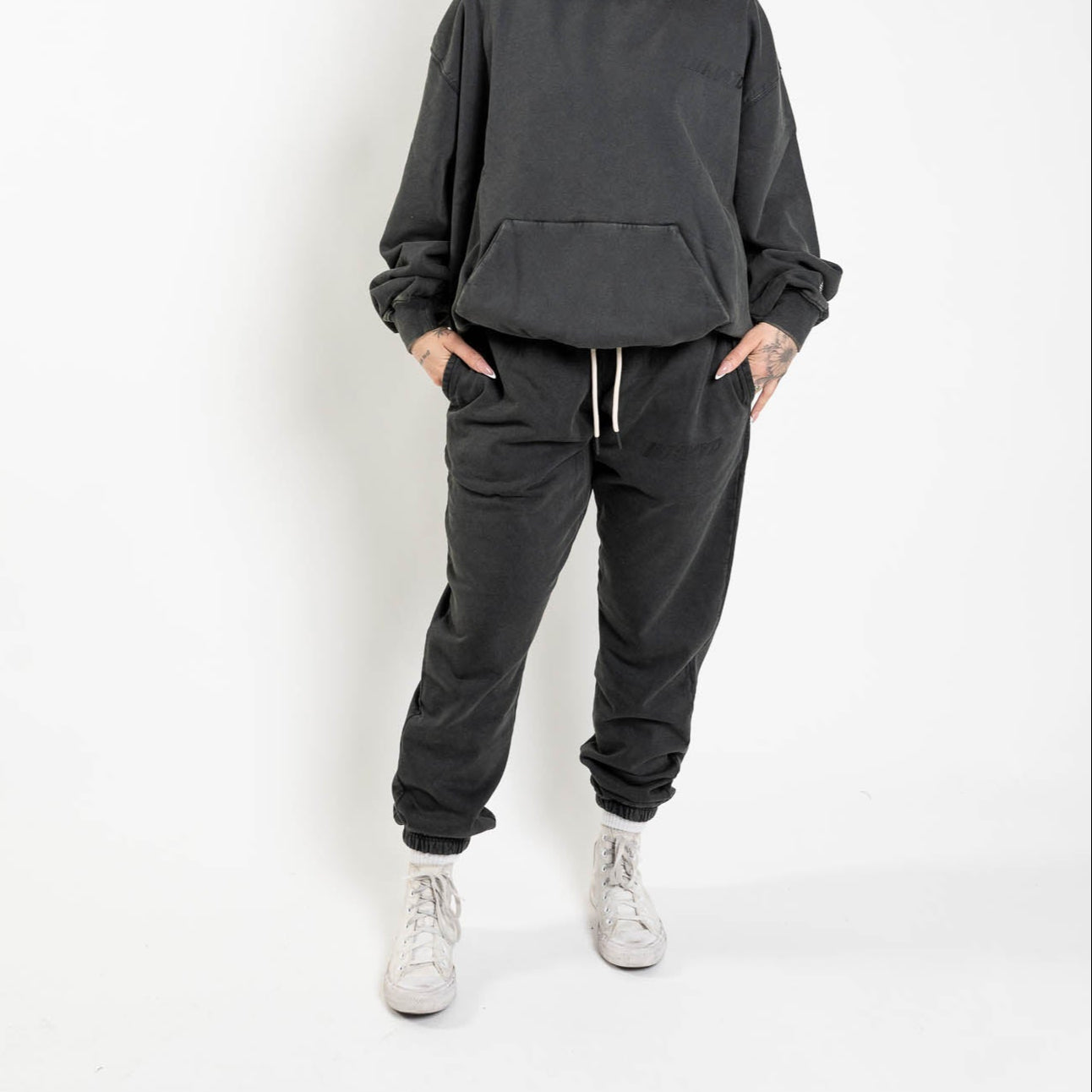 006 HVYD Truth Terry Sweatpants — Studio Black