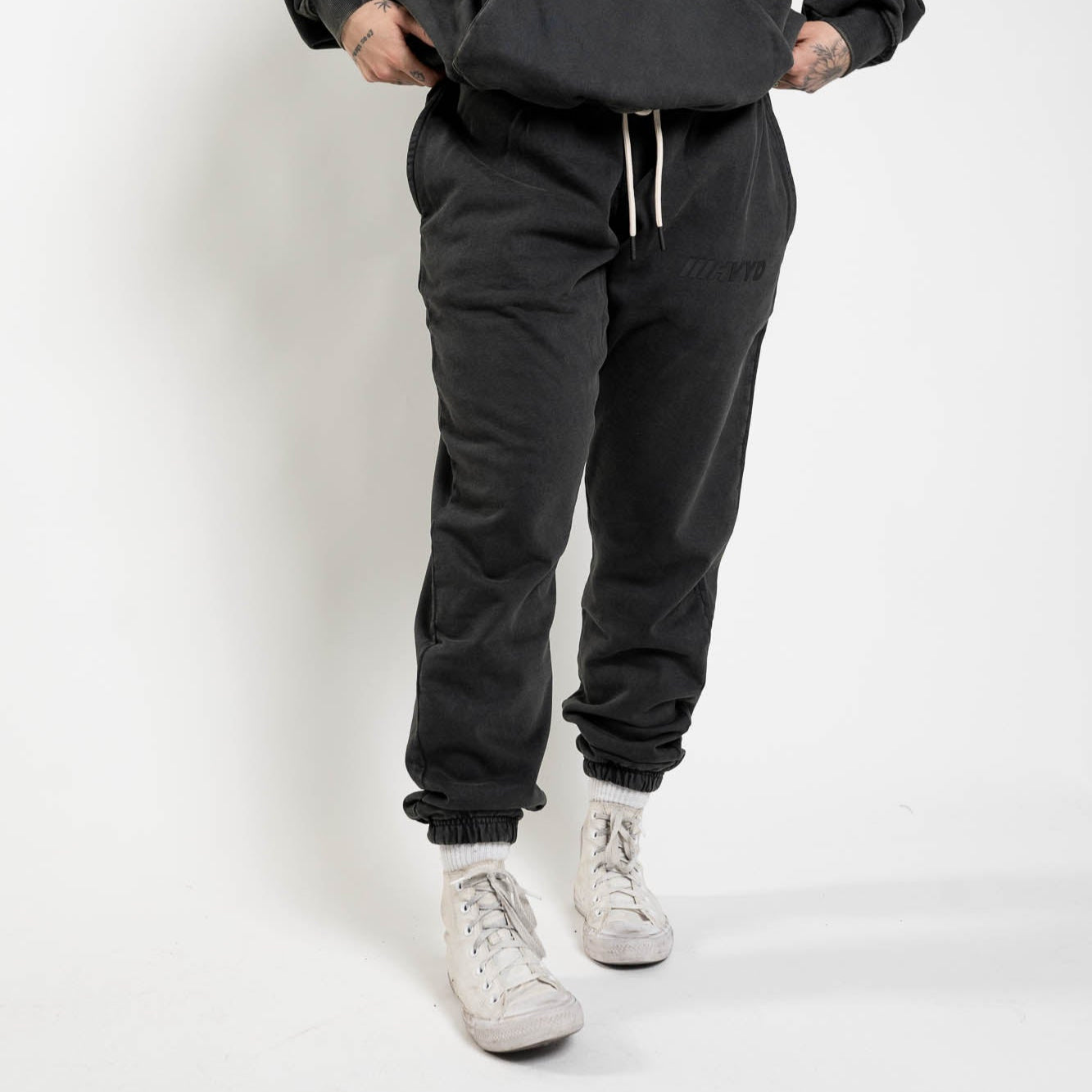 006 HVYD Truth Terry Sweatpants — Studio Black