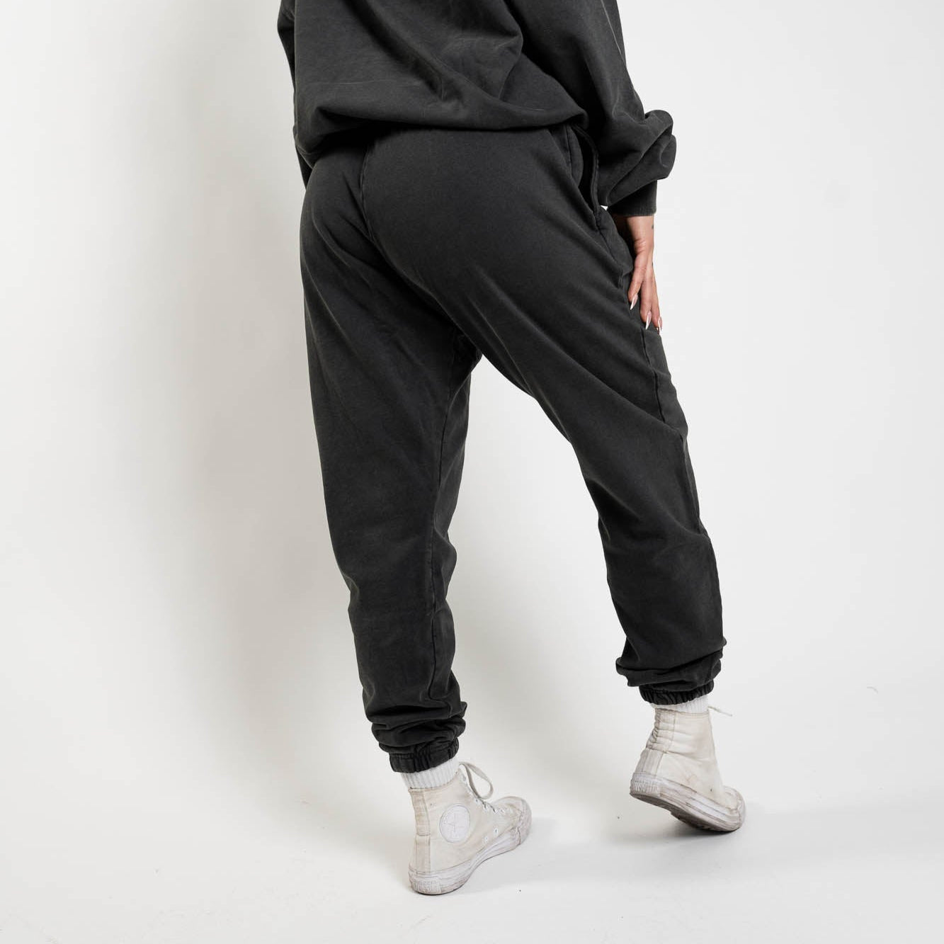 006 HVYD Truth Terry Sweatpants — Studio Black