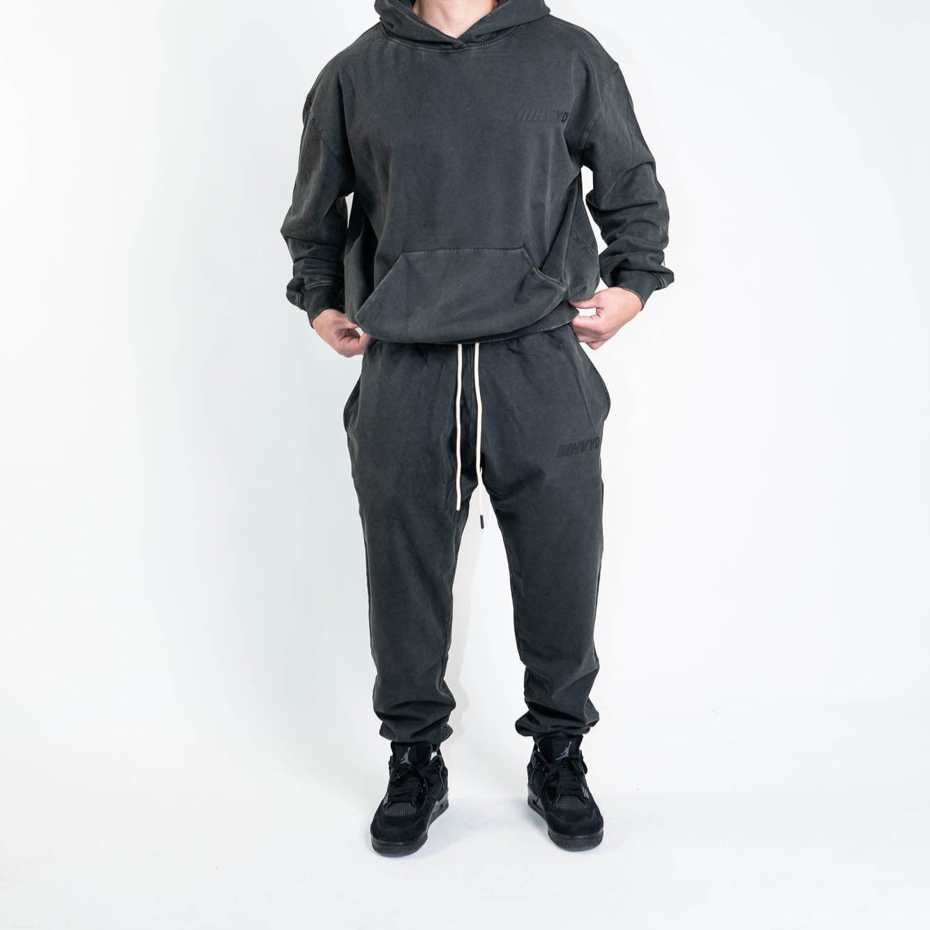 006 HVYD Truth Terry Sweatpants — Studio Black