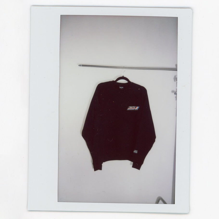 003 HVYD Truth Re-Edition Fleece Crewneck — Washed Black