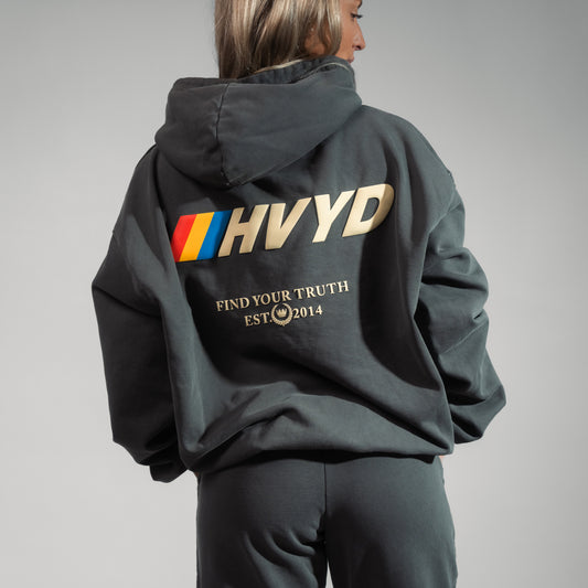 HVYD Race Hoodie — Vintage Grey