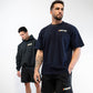 HVYD Weighted Race T-Shirt — Navy
